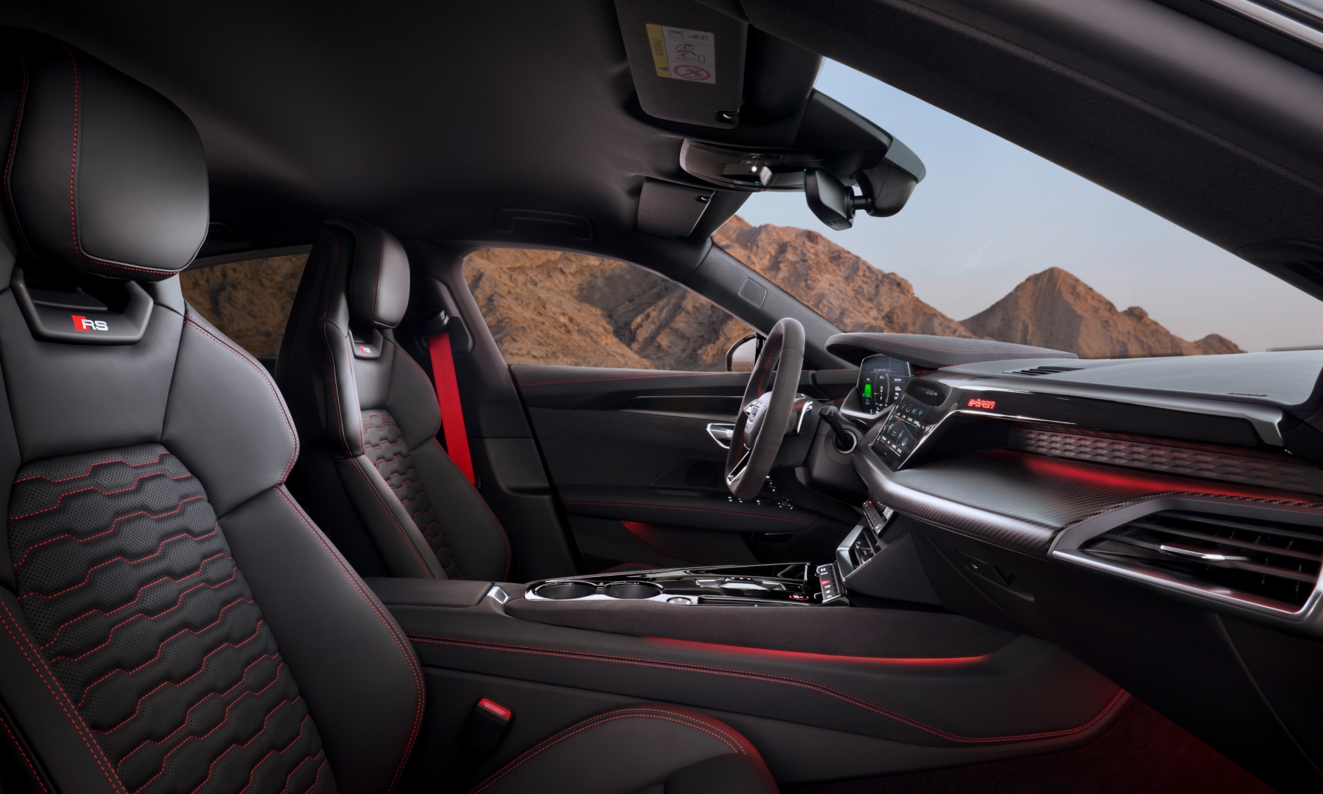 Interiøret på Audi RS e-tron GT{ft_rs-e-tron-gt}.