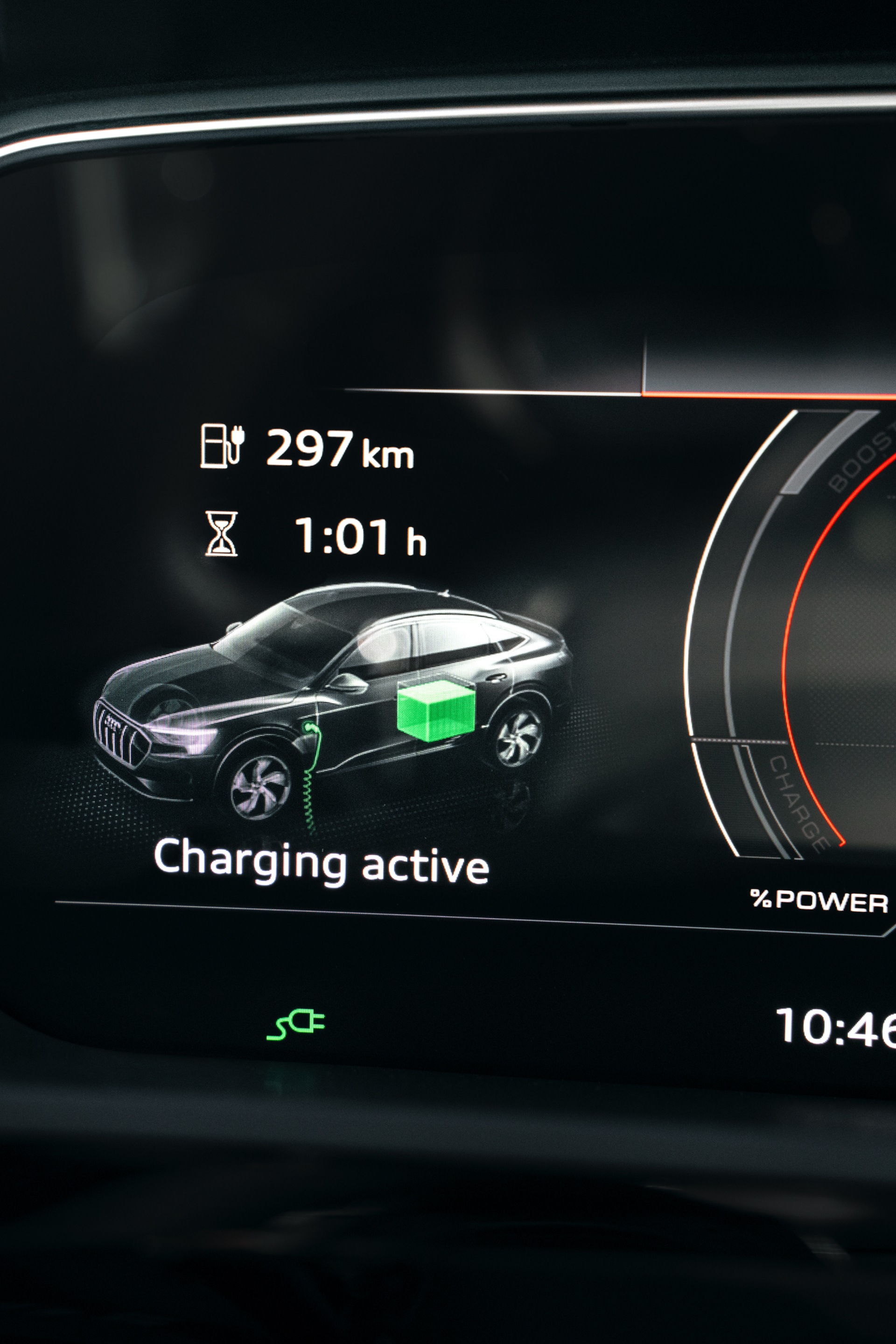 Batteriindikator på Audi SQ8 e-tron