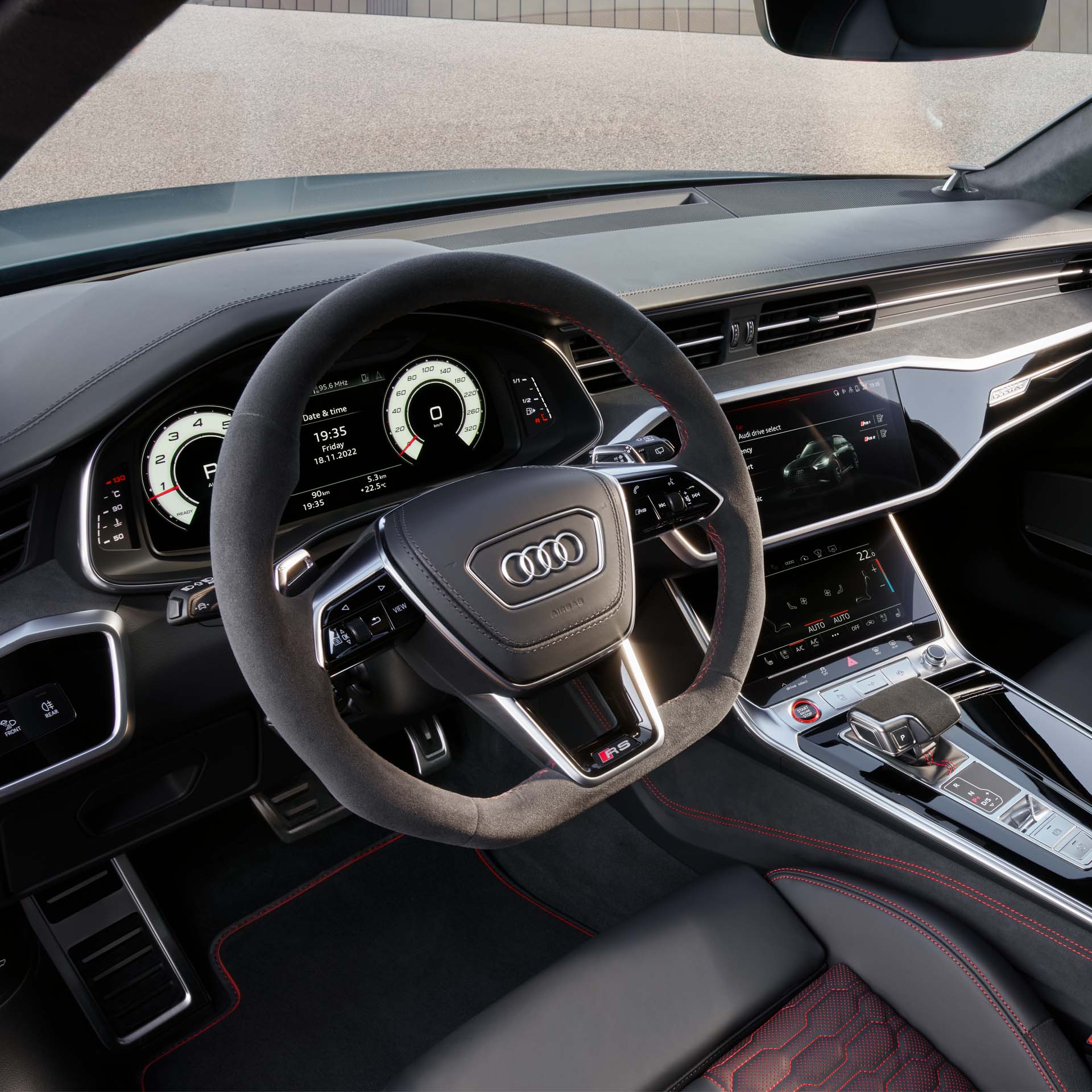 Interiør i Audi RS 6 Performance
