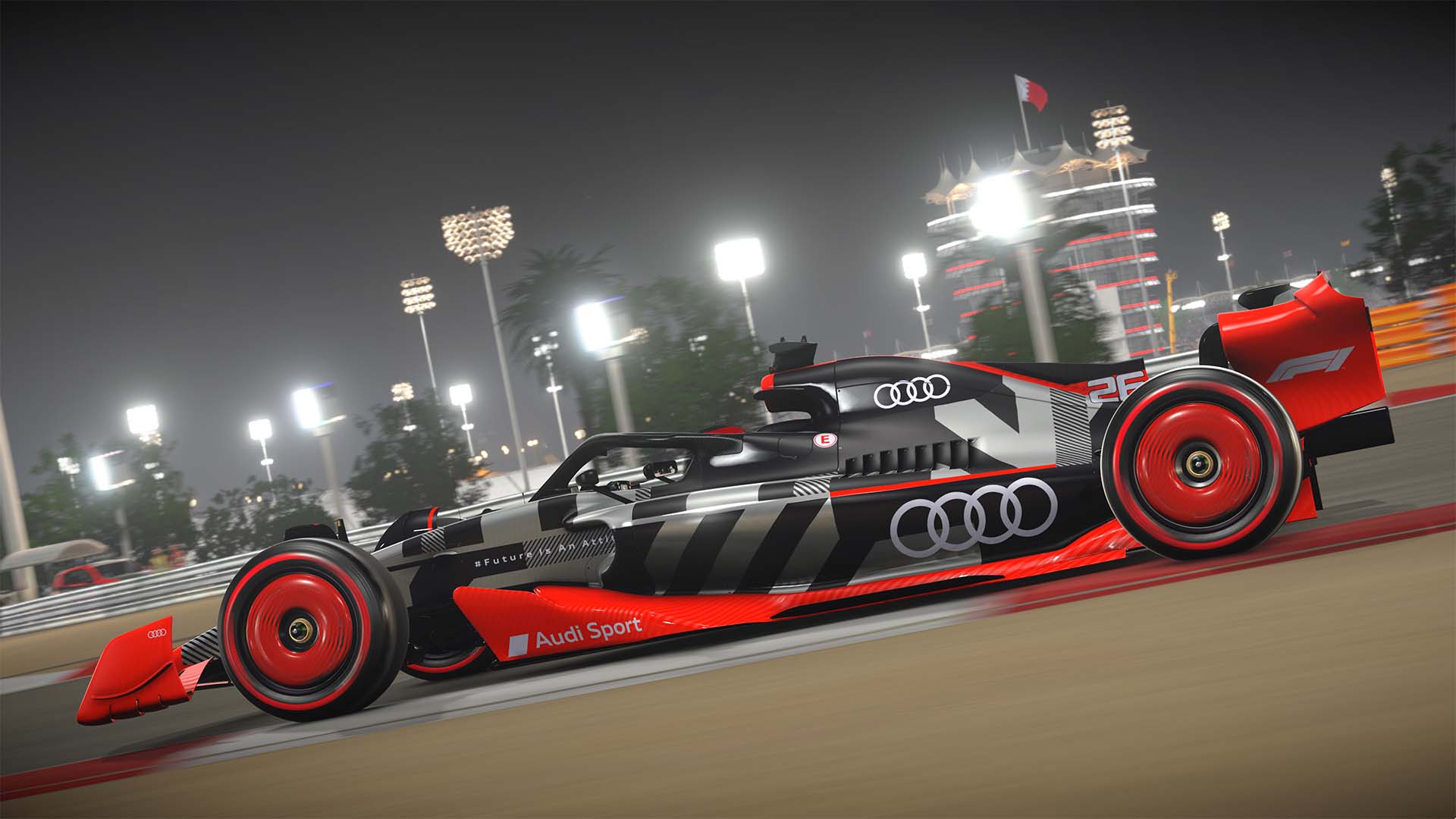 Audi F1 Showcar er en del av den offisielle EA SPORTS F1 ® 22-spillet fra Codemasters.